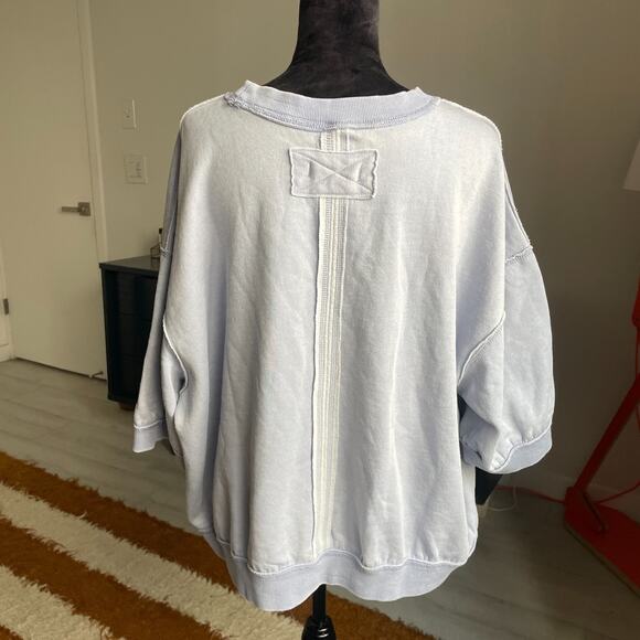 Free People We The Free Women's Small Everything Pullover Sweatshirt Oversized - Picture 6 of 11